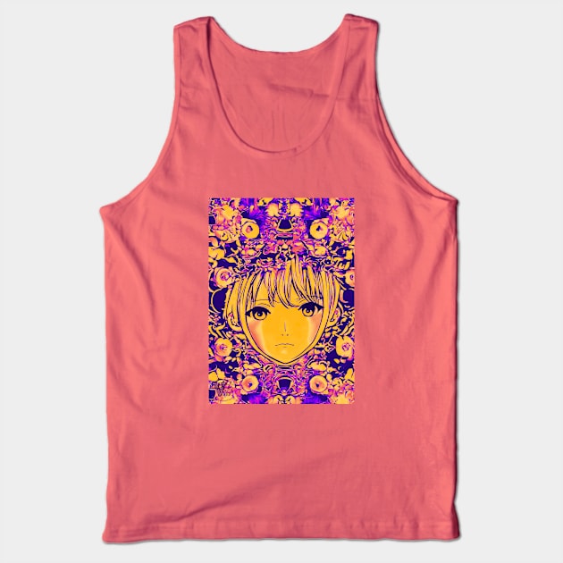 Pop Manga Girl Tank Top by Viper Unconvetional Concept